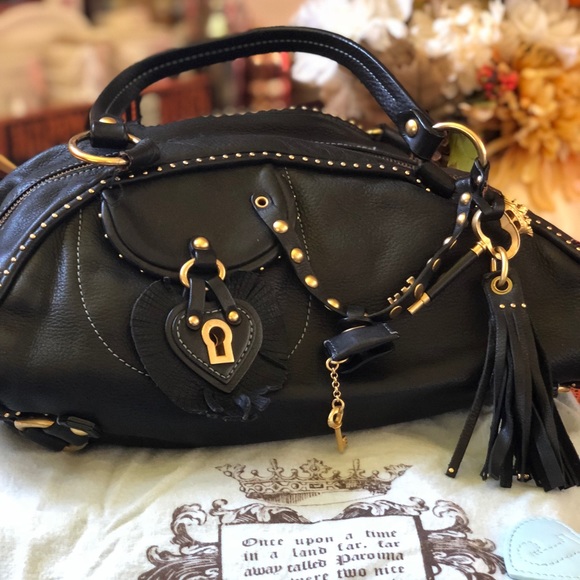 Juicy Couture Handbags - JUICY COUTURE Black Leather Bag